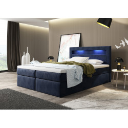 Boxspringbett Paris mit LED & Schubladen