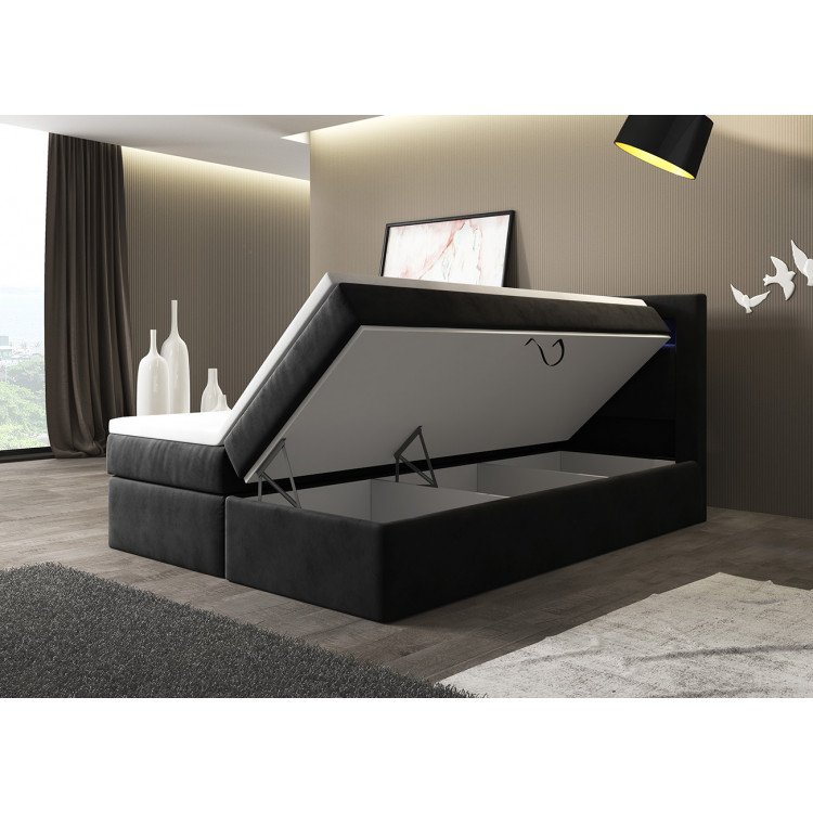 Boxspringbett Paris Bettkasten LED Ambiente