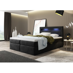 Boxspringbett Paris Bettkasten LED Ambiente