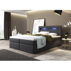 Boxspringbett Paris Bettkasten LED Ambiente