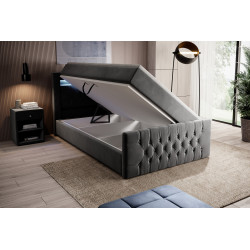 Boxspringbett 120x200 Liverpool Bettkasten Fußteil und...