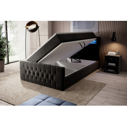 Boxspringbett 120x200 Liverpool Bettkasten Fußteil und...