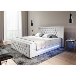 Boxspringbett Manchester Bettkasten LED Ambiente Licht