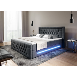 Boxspringbett Manchester Bettkasten LED Ambiente Licht