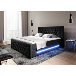 Boxspringbett Manchester Bettkasten LED Ambiente Licht