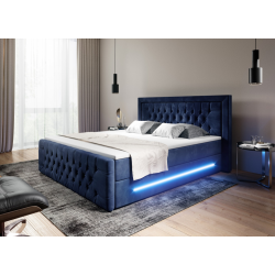 Boxspringbett Manchester Bettkasten LED Ambiente Licht