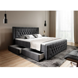 Boxspringbett Manchester Schubladen LED Ambiente Licht