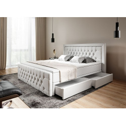 Boxspringbett Manchester Schubladen LED Ambiente Licht
