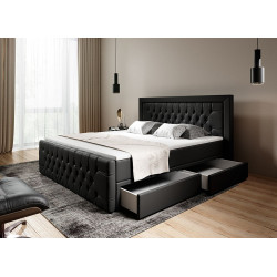 Boxspringbett Manchester Schubladen LED Ambiente Licht