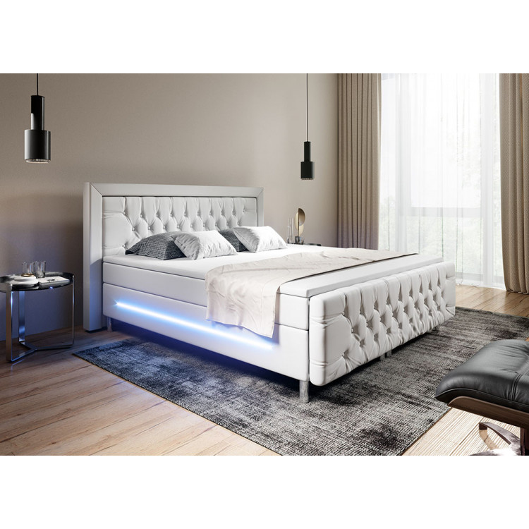 Boxspringbett Manchester LED Ambiente Licht