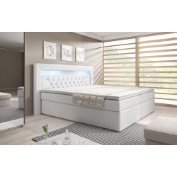 Boxspringbett Mailand Bettkasten LED Ambiente Licht