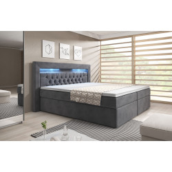 Boxspringbett Mailand Bettkasten LED Ambiente Licht