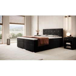 Boxspringbett Berlin inkl. Bettkasten Topper Fußteil