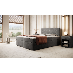 Boxspringbett Berlin inkl. Bettkasten Topper Fußteil