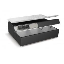 Boxspringbett Kreta Schubladen LED Ambiente Licht Fußteil